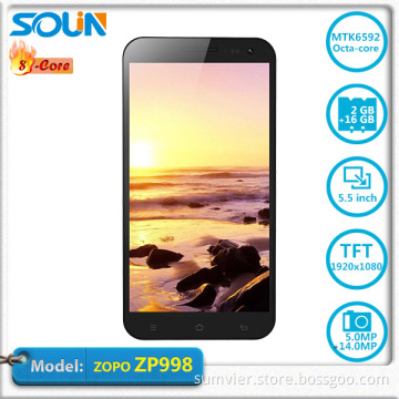 Branded Mobile 14MP Camera FHD 5.5" Mtk 6592 Android 4.4 Cell Phone (ZP998)